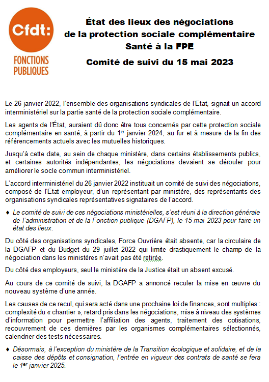 Psc Protection Sociale Compl Mentaire Comit De Suivi Mai